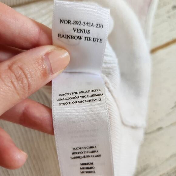 Rails Venus Rainbow Tie Dye Ribbed Sweater Size Medium - Picture 6 of 6